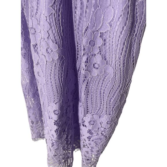 NWT Amazon Open Back Corset Lace Women's Cross Halter Lilac Dress - Picture 2 of 9